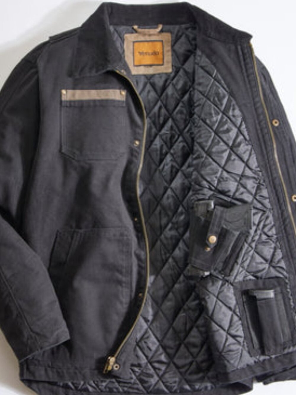 Canvas Concealed Carry Jacket - Black | 2XLT